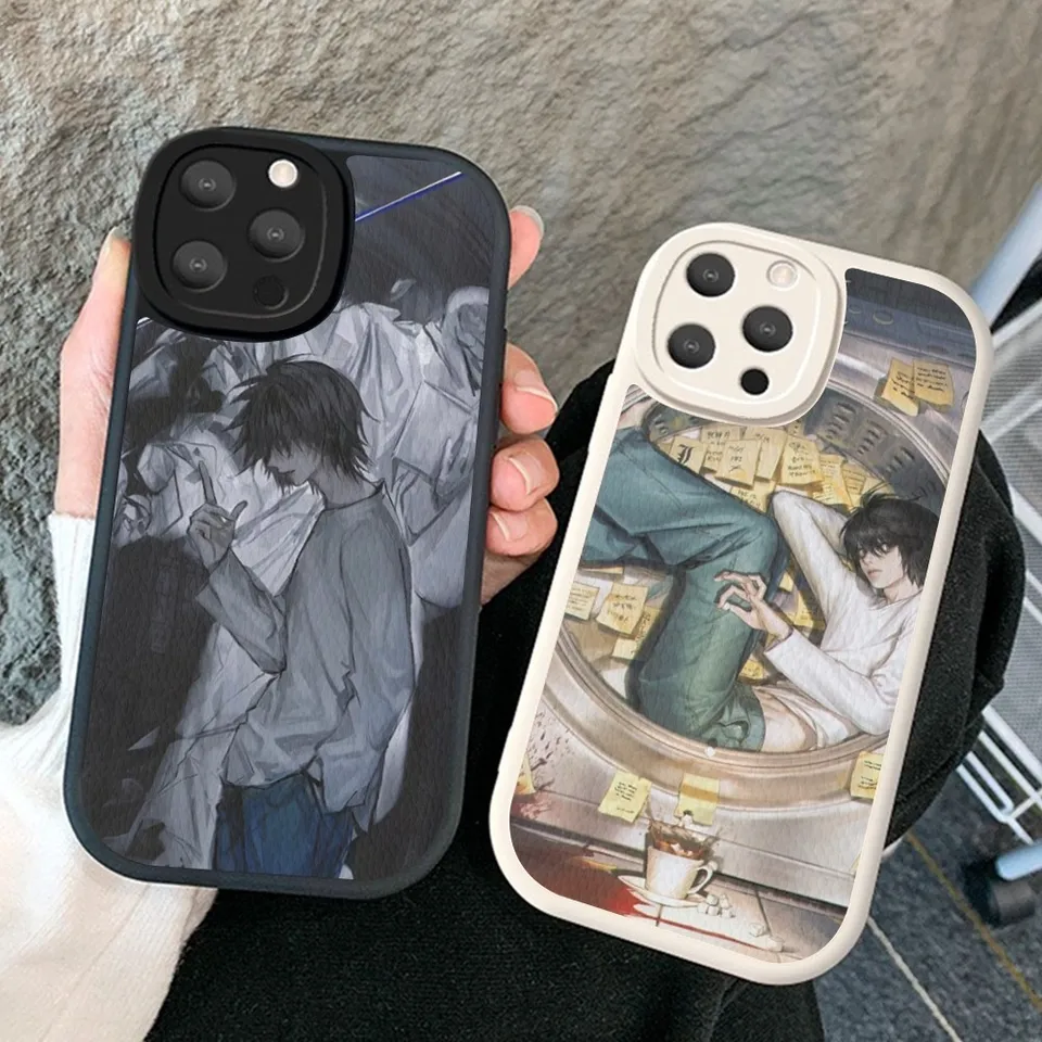 D-Death Poznámka l Puzdro na telefón Tvrdá koža pre iPhone 16 15 14 13 12 Mini 11 14 Pro Max xs x xr 7 8 plus fondy