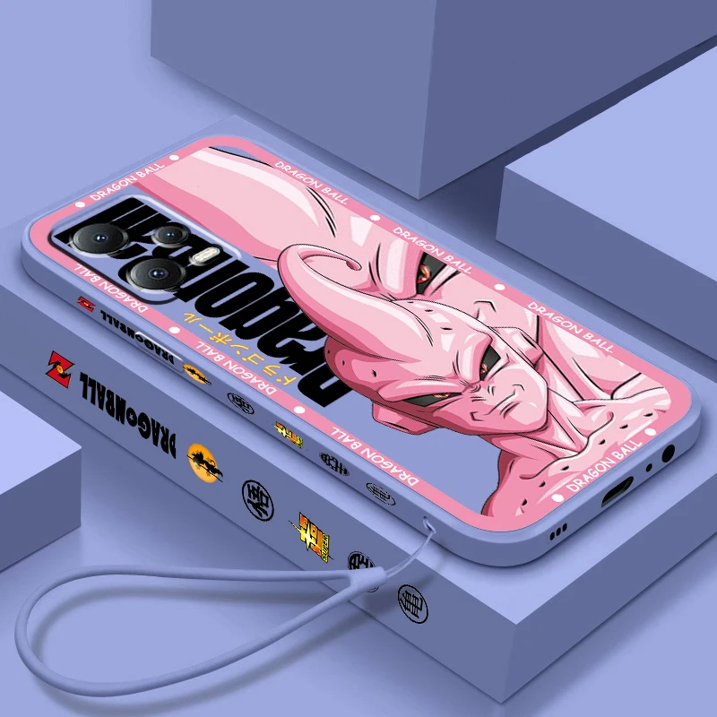 D-Dragon Ball Goku Majin Buu Liquid Left Lany pre Xiaomi Redmi Note 12 12S 12r 11T 11S 10S 10S 9 8 8t Pro Plus 5G Pase telefónu