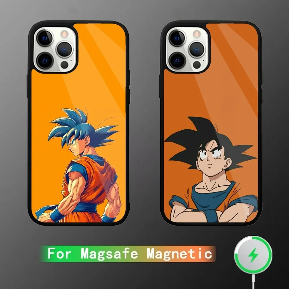 D-Dragon-Ball K-Kakarot GO-KU TELEFÓN PRE PASE pre iPhone 15,14,13,12,11, Plus, Pro, Max Mini Magsafe Magnetic Wireless nabíjanie