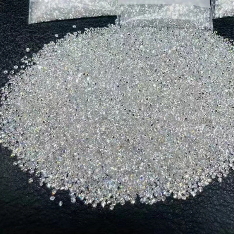 D VVS biele uvoľnené moissanitové diamanty 1 mm-3 mm vynikajúca kvalita Syntetické melee guľôčky Moissanity pre kutilské prívesky na jemné šperky