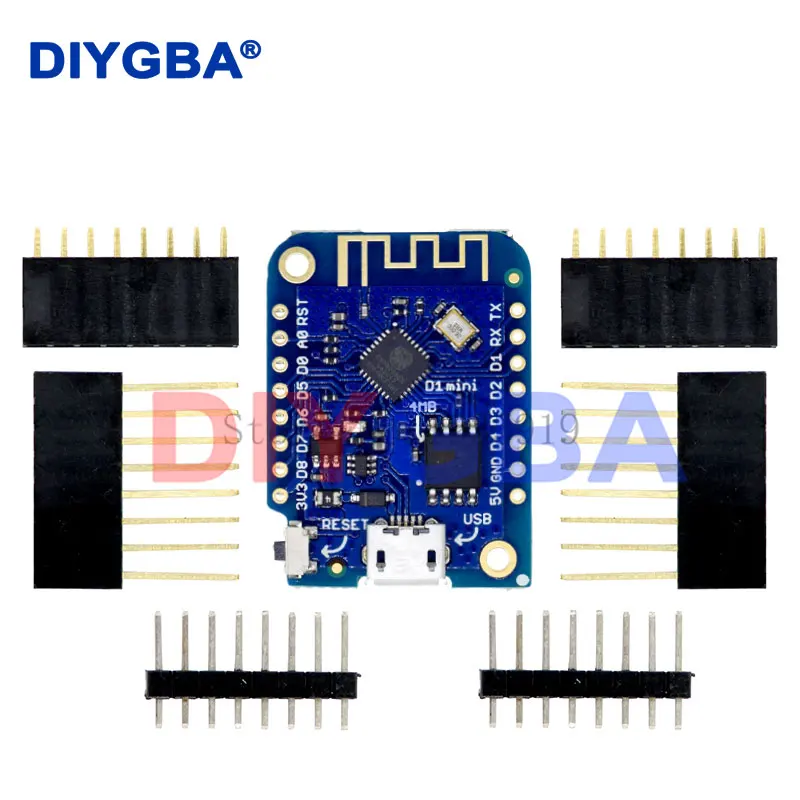 D1 MINI V3.1.0 - WEMOS WIFI Internet internetu vecí založený na vývoji ESP8266 4MB Micropython Nodemcu Arduino kompatibilný