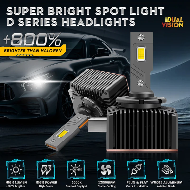 D1S D3S Svetlomet Svetlomet žiarovky Canbus D2S D4S D5S D8S LED xenónové žiarovky Turbo lampa 6000K 12V 24V D1R D2R D3R D4R D5R D8R Svetlo auta