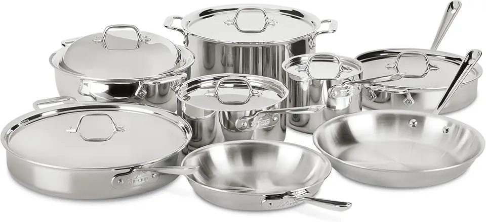 D3 3 -vrsplónka z nehrdzavejúcej ocele Sada 14 kusových indukčných rúrok BROILER BEZPEČNÉ 600F HOTS a PANS SILER