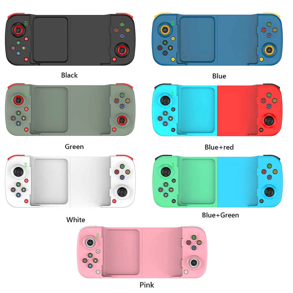 D3 Mobilný telefón GamePad 400 mAh mobilný telefón Stretch Game Controller Bluetooth kompatibilný5.0 Gamepad mobilného telefónu pre prepínač PS4/NS