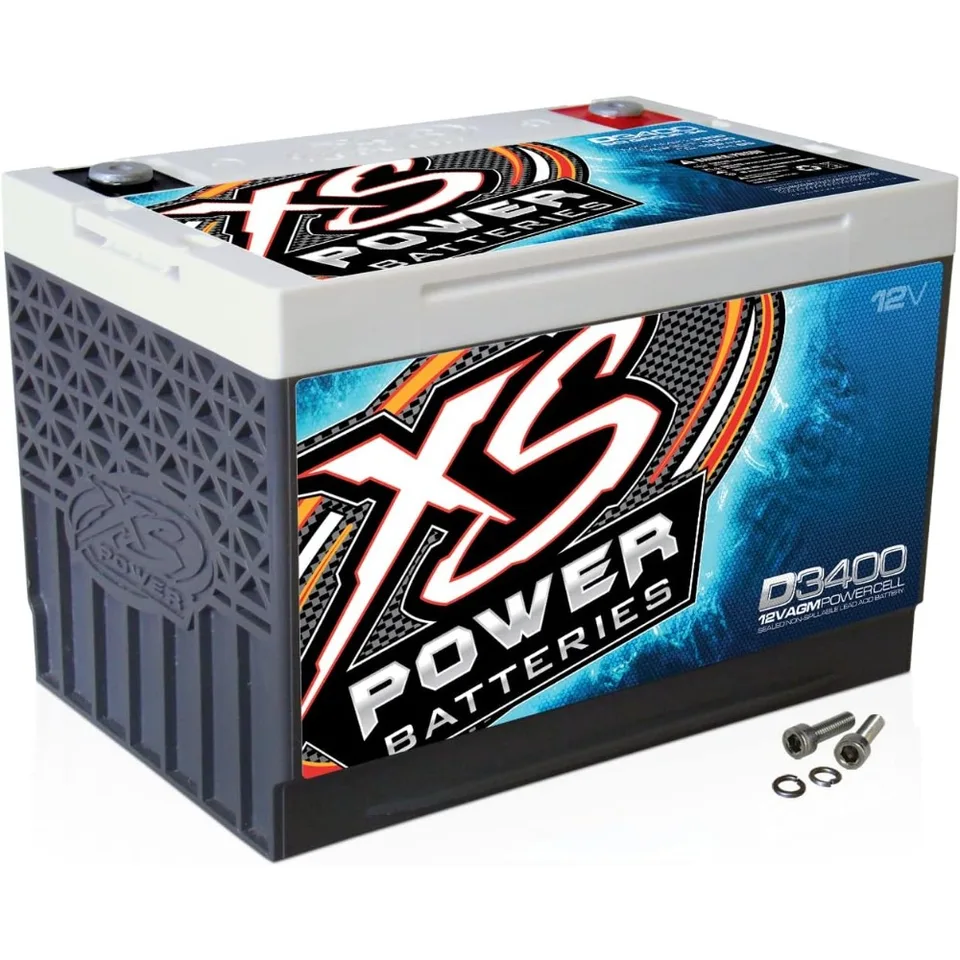 D3400 3300 AMP AGM Power Cell Audio Audio Battery + Terminál Hardware