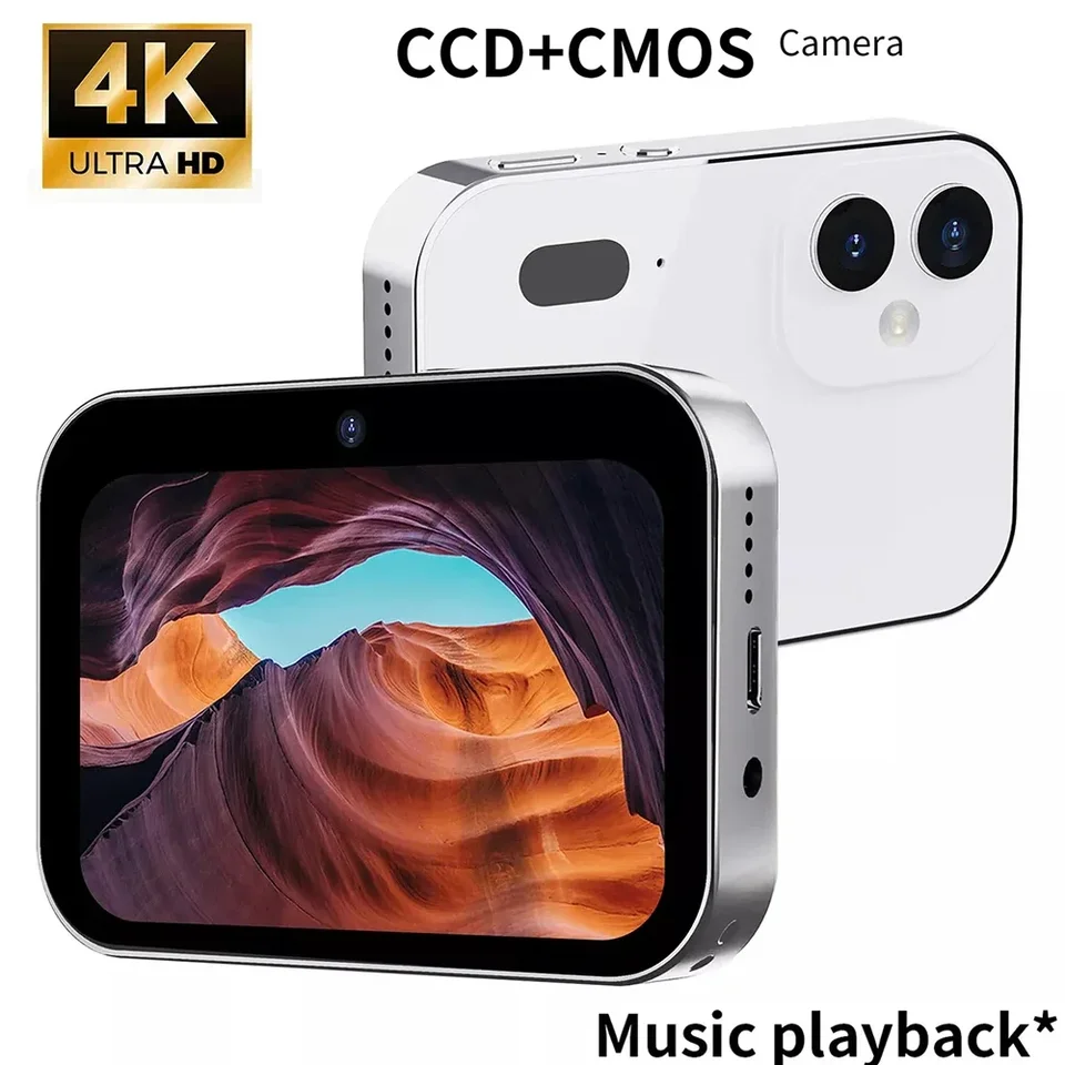 D6 3600 mAh prenosný HD Digitálny dotykový obrazovku Profesionálna kamera 4K CCD CMOS Sensor Video Photo fotoaparát s hudobným prehrávačom SD karta