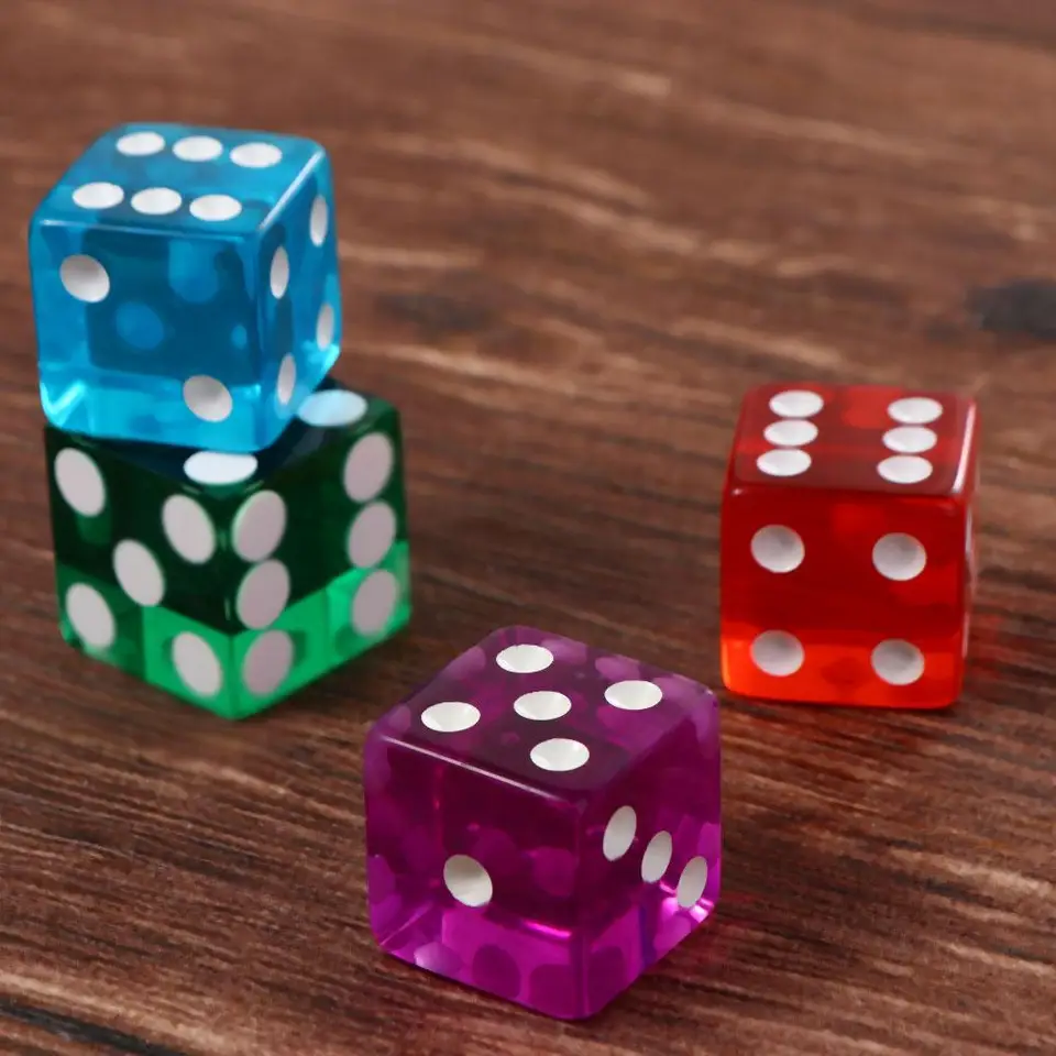 D6 Craps Razor Edges Hracie hier pre stolné hry stolové hry Puzzle Game Transparentné kock