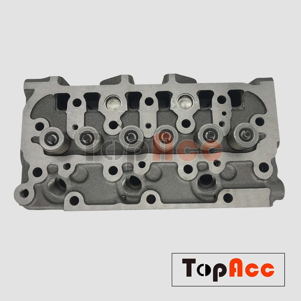 D722 Kompletná hlava valca Assy s ventily pružiny pre motor Kubota