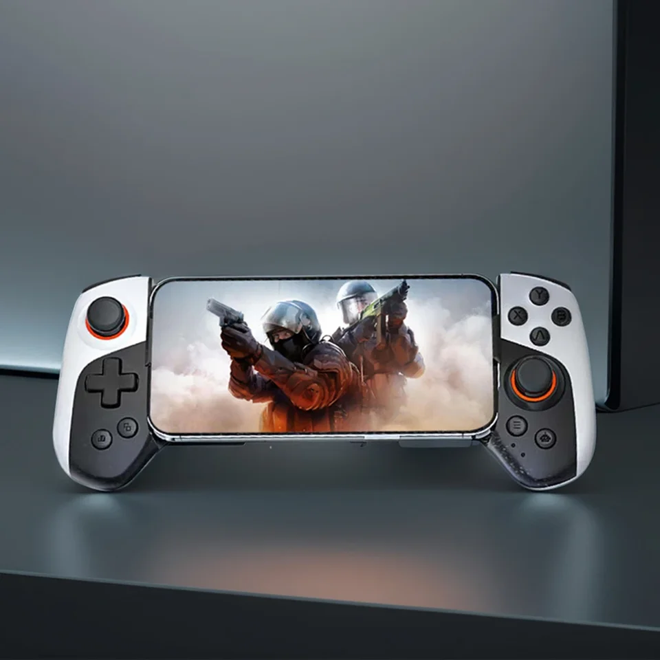 D9 Teleskopický mobilný telefón Gamepad s turbo/osami Gyro/Vibration Game Controller Bluetooth kompatibilný5.3 pre Android & iPhone