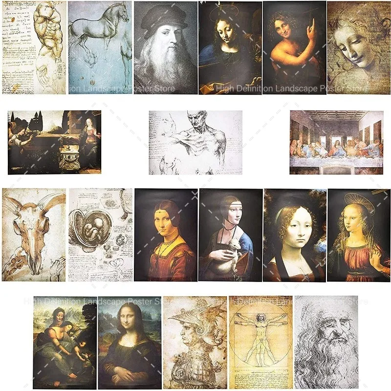 Da Vinci Plagát, klasické umenie, Mona Lisa, Vintage olejomaľba, maľba dekorácie v obývacej izbe