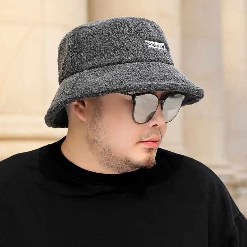 Dad Winter Plus veľkosť rybárskych klobúkov Muž Warm Fleece Snow Panam klobúk Veľký hlavný muž Veľká veľkosť plsti klobúky 54-58 cm 58-63 cm