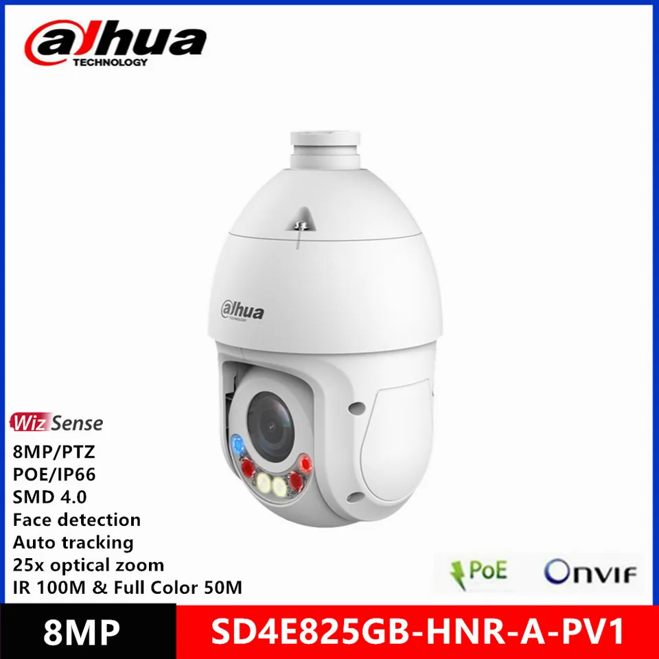 Dahua DH-SD4E825GB-HNR-A-PV1 8MP Wizsense PTZ IP Camera 25x