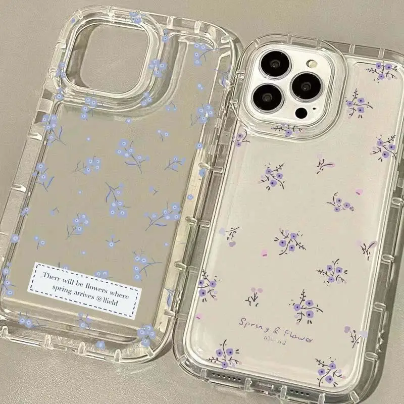 Daisy Flower Telefón puzdro pre iPhone 11 12 14 15 16 Pro Max 13 Mini xs x xr 7 8 15 plus SE Soft Clear TPU Shock odolný zadný kryt