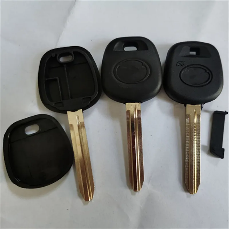 Dakatu 10ks x Transponder kľúč fob zapaľovacie puzdro pre toyota Camry Avalon nezostrihané čepeľ Toy43