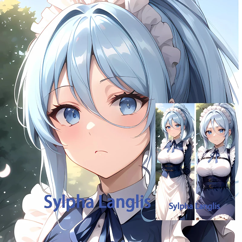 Dakimakura Anime Anime Sylpha Langlis obojstranná tlač telesnej vankúša životná veľkosť vankúš na vankúš Anime tela vankúš