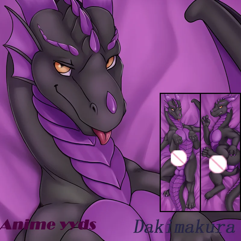 Dakimakura Anime Dick Dick Dragon Body Body Vankúš obojstranne tlačeného obalu životnej veľkosti darček