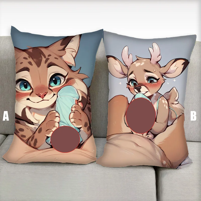 Dakimakura anime vankúš mačka laska elk nohy chlpaté nsfw napoly karikatúra vankúši