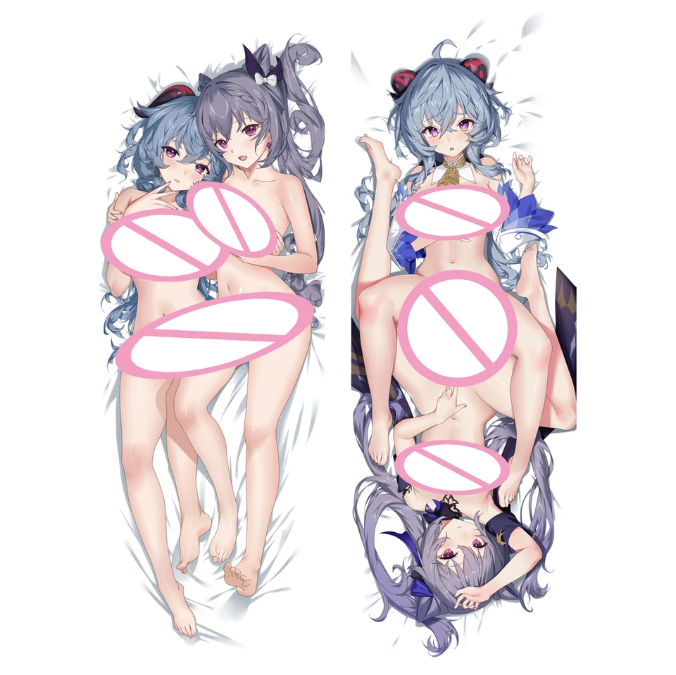 Dakimakura anime vankúšový prípad Genshin Impact Gayu Keqing Obojstranná tlač telových vankúšov v životnej veľkosti je možné prispôsobiť