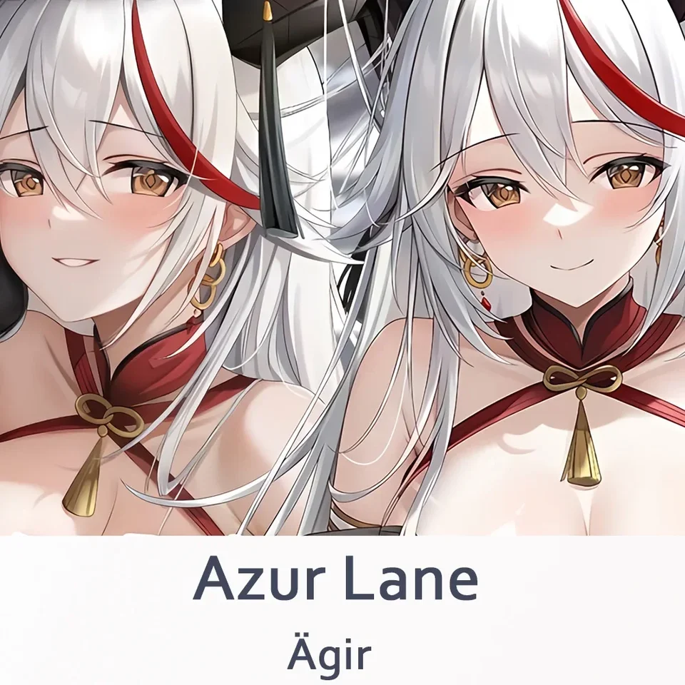 Dakimakura Azur Lane Agir celotelové vankúšové puzdro Anime otaku vankúšový hrot Hodno