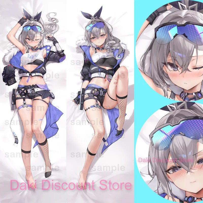 Dakimakura Silver Wolf Honkai anime Anime obojstranná tlač tela vankúš na vankúš vankúš vianočná dekorácia