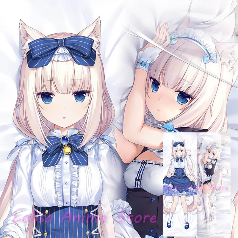 Dakimakura Vanilla Nekopara Anime Body Cover Cover obojstranný tlačový vankúš vankúš životnej veľkosti darčeky narodeniny