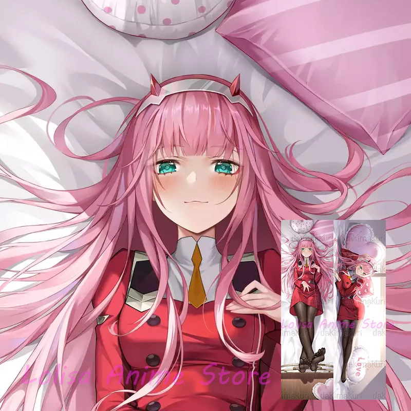 Dakimakura Zero Two Anime Body vankúš obojstranne tlačeného vankúša vankúš