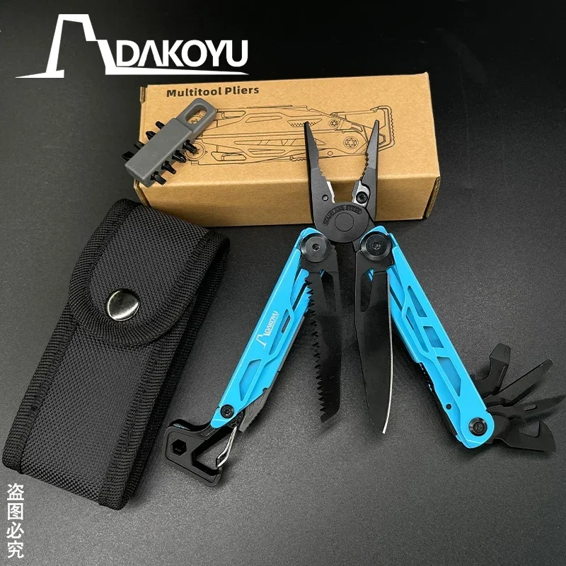 Dakoyu Blue 23-in-1 skladacie multifunkčné kliešte na náradie Multifunkčné kombinované kliešte nástrojov EDC outdoorové vybavenie
