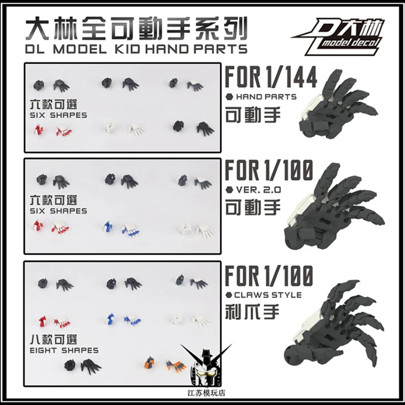 Dalinský ručný model pre 1/100 mg 1/144 pre rg mg hg astray červený modrý rámec RX-78 Robot Model Súprava ručných dielov pre domácich majstrov