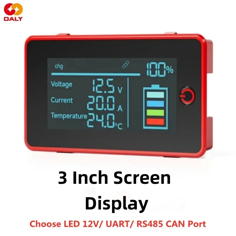 DALY BMS ACDEPPORY 3 -palcový LCD displej pre 4s 6s 7s 8s 10s 12s 13s 14s 15s 16s 17s 20s 21s 24s 26s 28s 28s 30s 32s Daly Smart BMS BMS