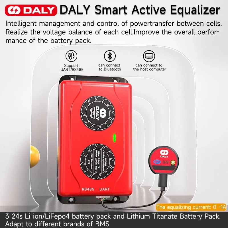 DALY BMS BATICKÁ BATLANCE BELL CELL FUNKCIA Bluetooth Funkcia pre 3s 4s 6s 7s 8s 10s 12s 13s 14s 15s 16s 20s 24s 12V ~ 84 V batéria