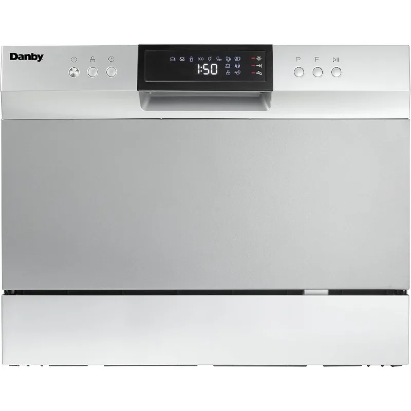 Danby DDW631SDB Pulttop Washer Washer so nastaveniami 6 miest a strieborný košík, LED displej, Energy Star