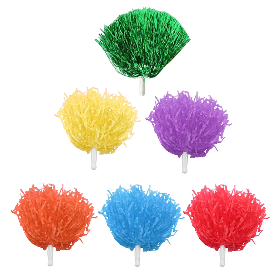 Dance Cheer Pomertleader Poms Gliter Pompoms pre roztlieskavačky rekvizity povzbudzujúce tímy suplies