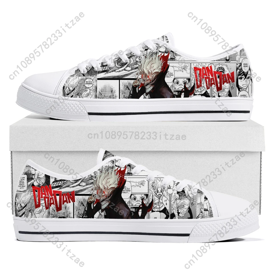 Dandadan topánky Low Top tenisky pánske dámske teenager ayase momo takakura ken vysoko kvalitné plátno tenisky Casual Custom Shoe