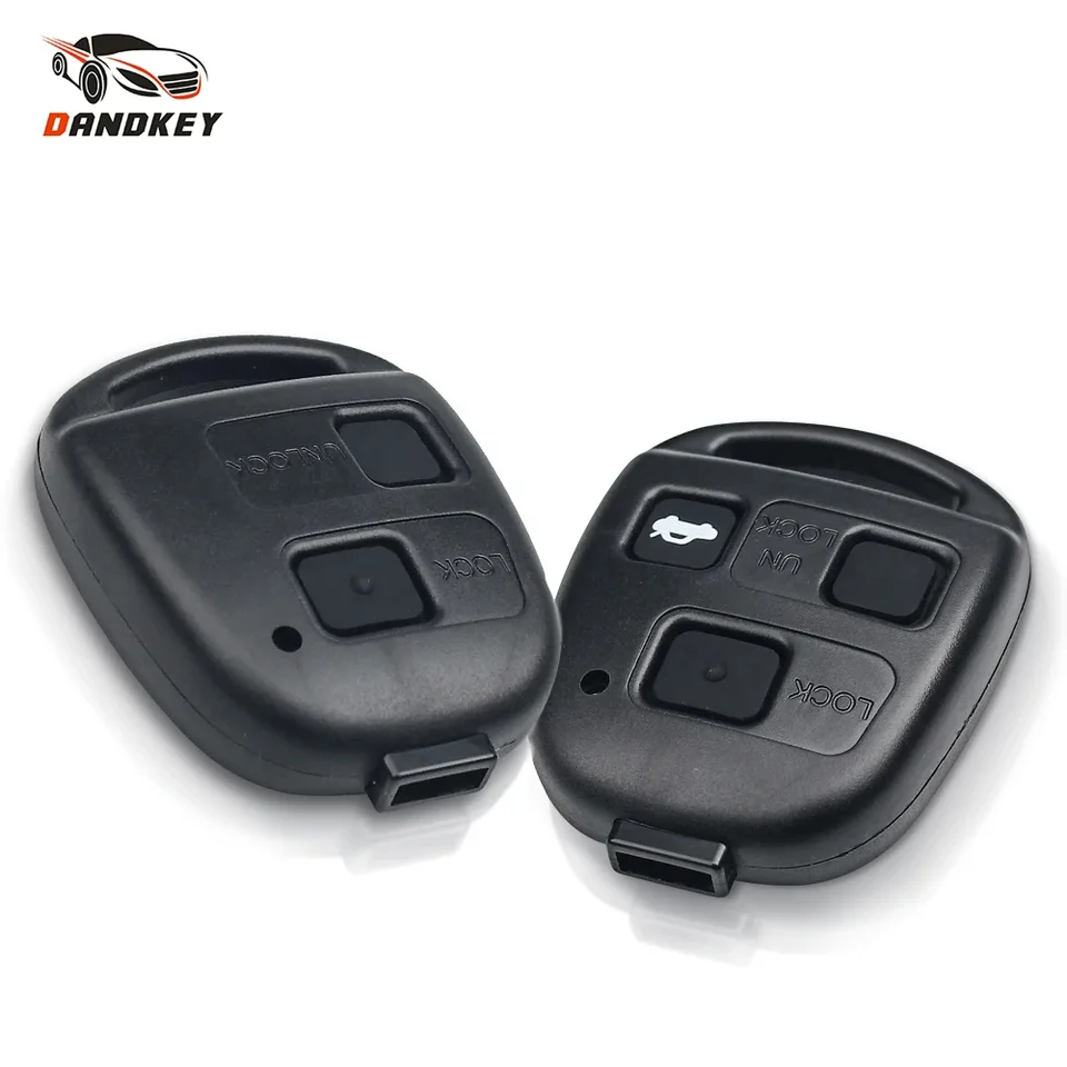 Dandkey 2/3 gombík vzdialený automobil s kľúče od auta pre toyota Corolla Land Cruiser Yaris Camry Rav4 Prado pre Lexus RX300 ES300 LX470