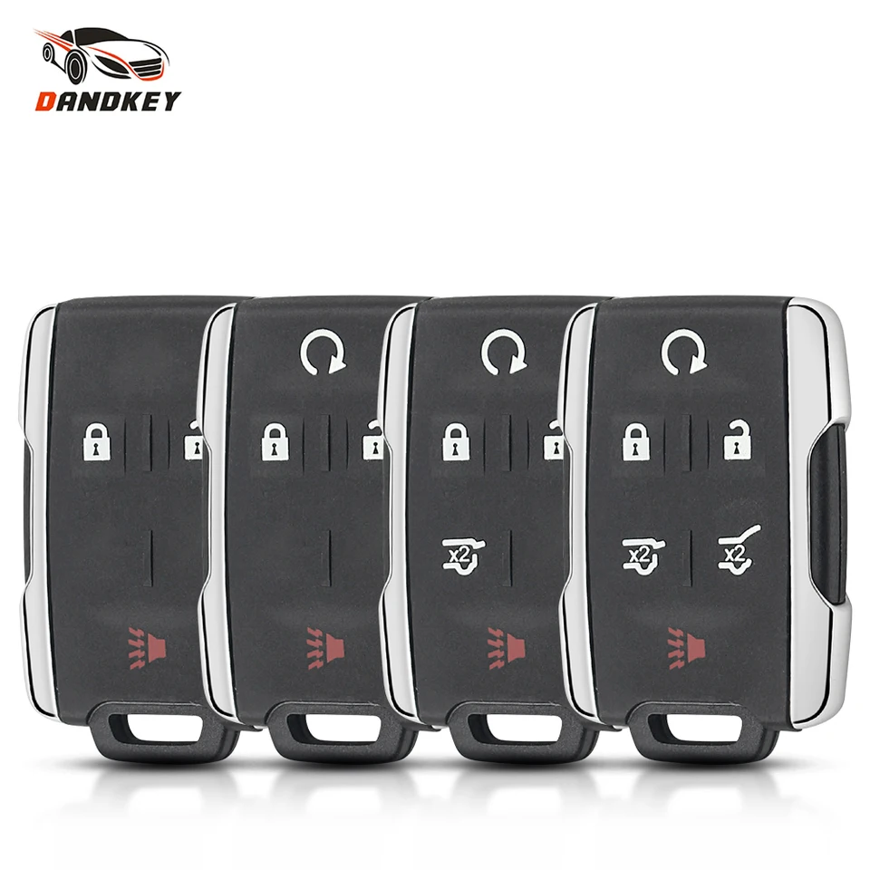 Dandkey Keyless Entry Remote puzdro pre Chevrolet Tahoe Suburban Sierra Silverado Smart Key Shell Housing pre GMC Yukon XL