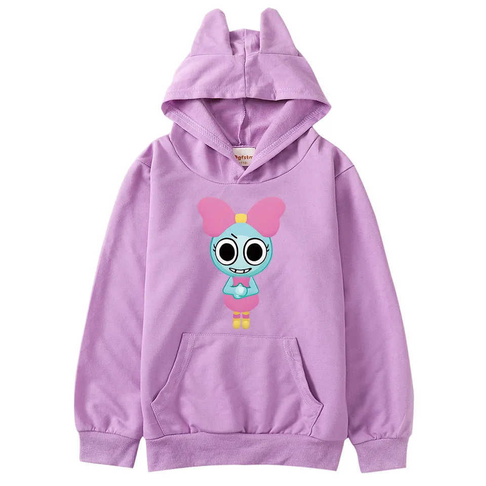 Dandys World Hoodie Horor Horror Game Goob Pebble Dandy's World Clothes Kartoon Kartoon mikiny