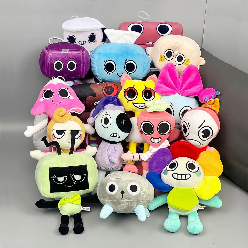 Dandy's World Plys Cute Dandy World Scrap Scrap Horror Game Goob Pebble Plushie Soft Soft Soft
