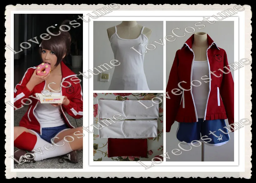 Danganronpa Aoi Asahina Cosplay Costlay Tailor vyrobený