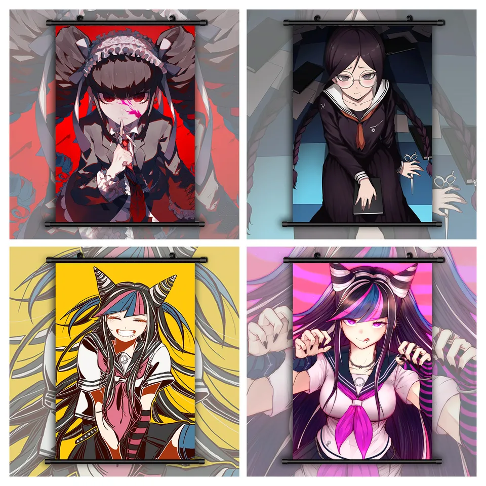 Danganronpa Celestia Ludenberg Wall Art Art Tlač plátno maľba Obrázky Domáce dekorácie Detská spálňa Decor Decor Decor Rám