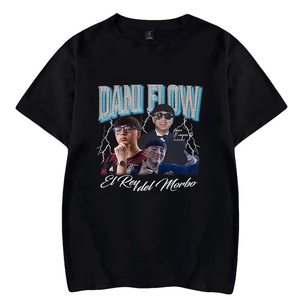 Dani Flow Unisex Tričká s krátkym rukávom Men ženy dámske tlače Tlač neformálnych pulvov harajuku štýlové