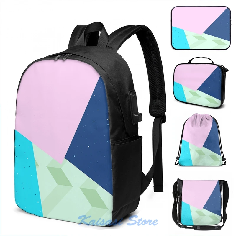 Daniel Ricciardos 2019 Dizajn prilby USB Poplatok batohu Men School Bags Dámske tašky Travel laptop tašku