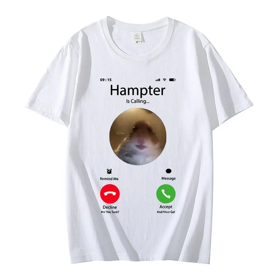 Dank meme škrečok hľadajúci prednú kameru prepadol Tričko Tričko módne bavlnené tričká s krátkym rukávom nadmerne unisex na streetwear