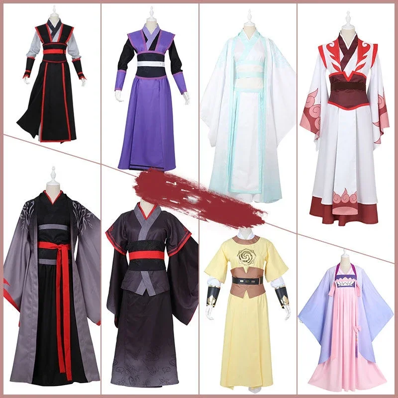 Dao Mo to Shi Wui Wuxian Young/Lan Wangji/Jiang Cheng/Yanli Grandmaster démonického kultivácie anime kostým Cosplay kostým SEWD1