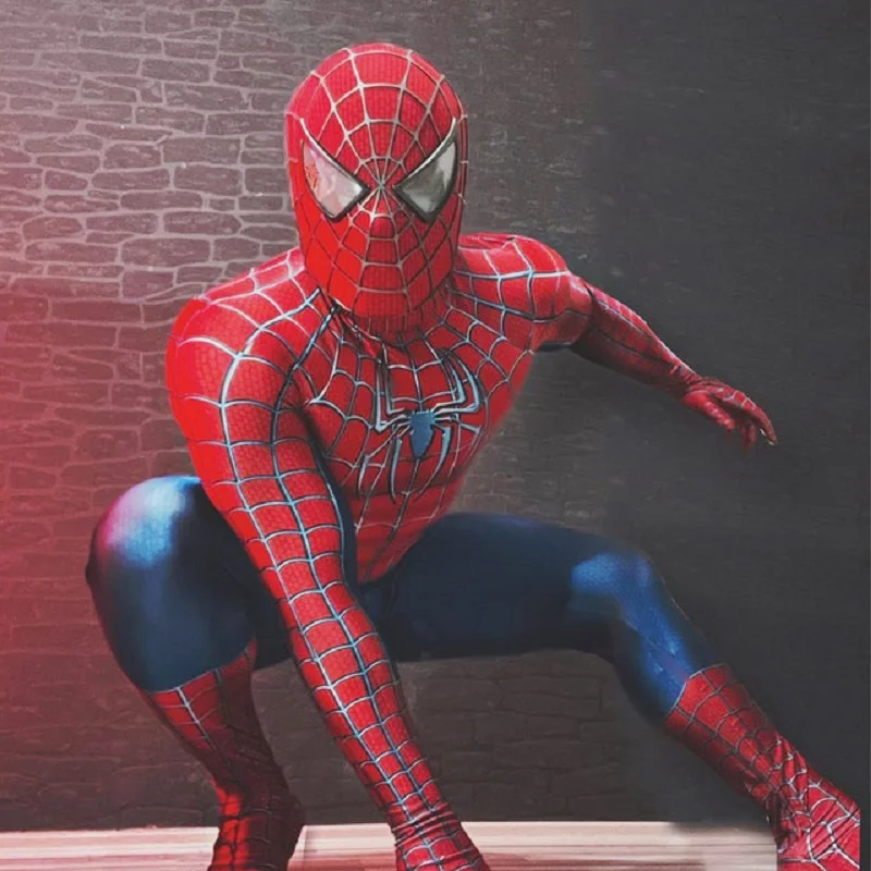 Dark Raimi Spiderman kostým Cosplay Superhrdina 3D spandex Bodysuit Zentai Suits Halloween kostým Disfrácie para kostým dospelý