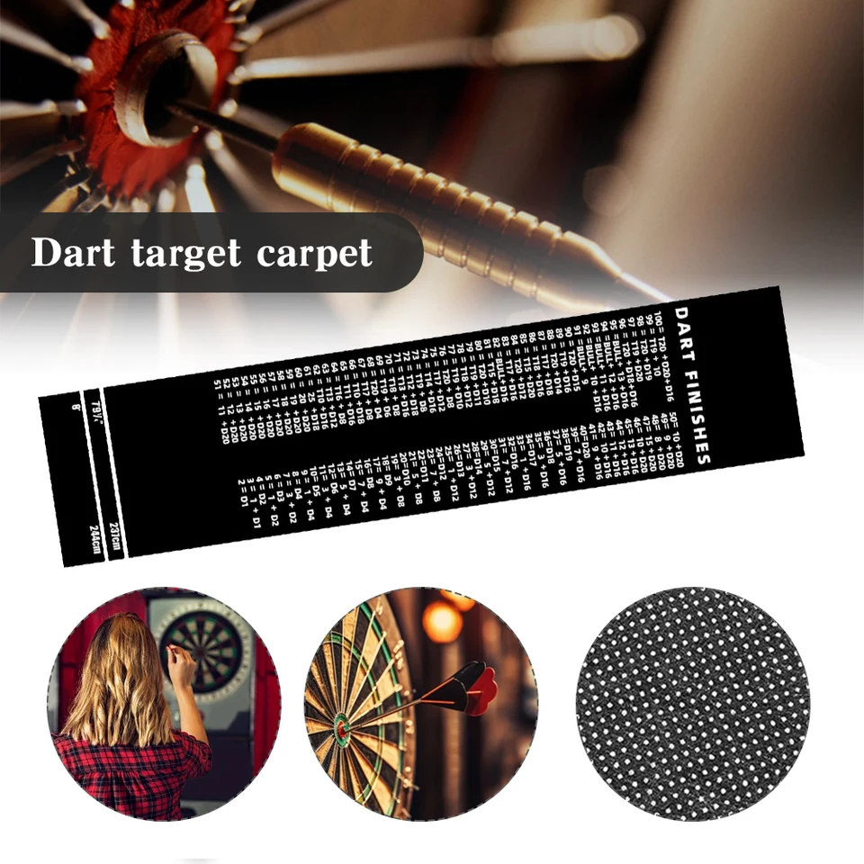 DART MAT non Slip DARTS MATS MAKY s hodinovými linkami Profesionálne šípky MAT HORED DART DART body a ochranca podlahy