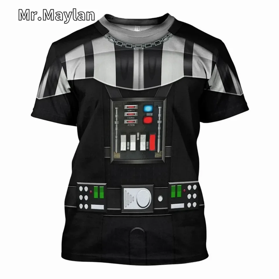 Darth Vader Cosplay kostým tričko 3D plné tlačené mužov Tieň