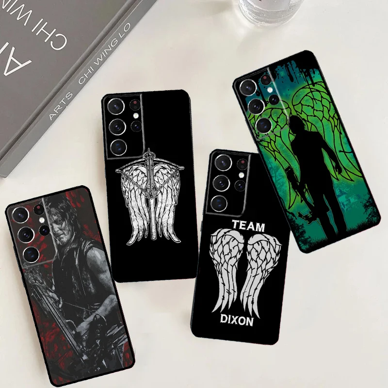 Daryl Dixon Wings Zombie Case pre Samsung Galaxy S21 S22 S23 S24 Ultra Plus S20 Fe S8 S9 S10 Poznámka 10 20