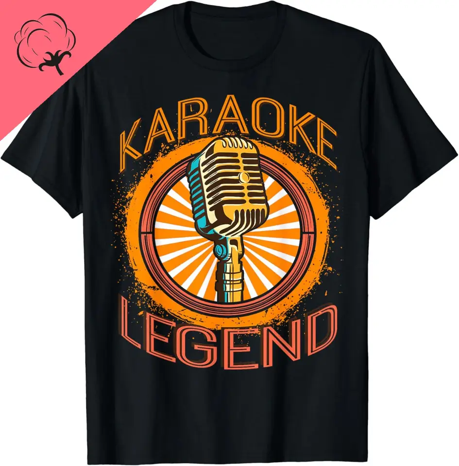 Darčeky pre hudbu Karaoke Spievať hudobný bar spevák karaoke legenda tričko bavlnené oblečenie topy vintage odev Ropa Mujer Harajuku