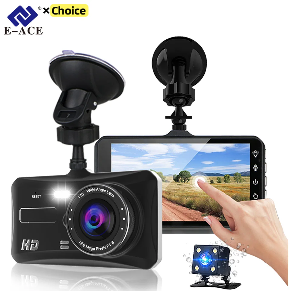 Dash Cam Camera Car HD 1080p Touch Night Vision VIDEO VIDEO RECORDER VOZIDLO VOZIDLO