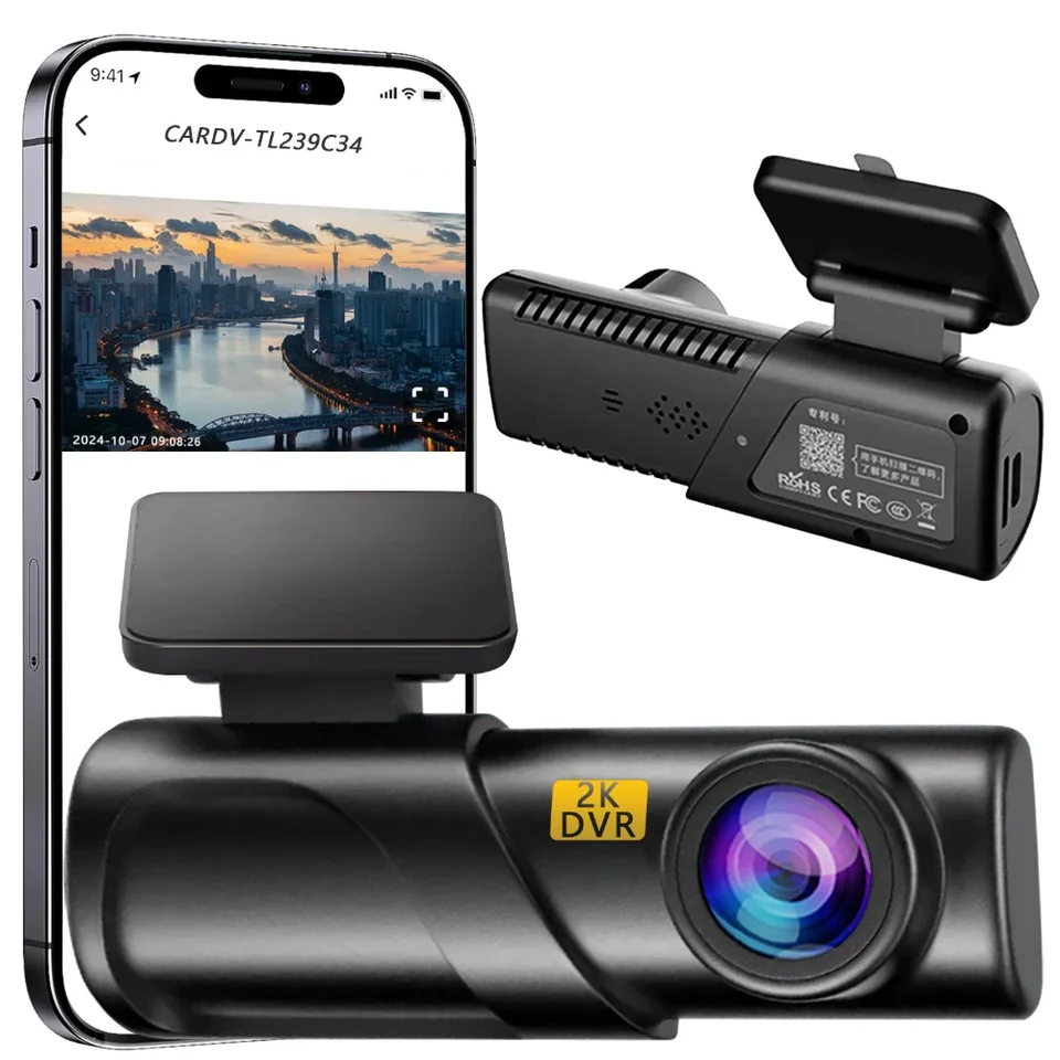Dash Cam Smart Car Recorder HD 1080p ACC USB Panoramatické WiFi vozidlo Hnacím zapisovačom 24 hodín monitorovanie Dashcam Parking Monitor
